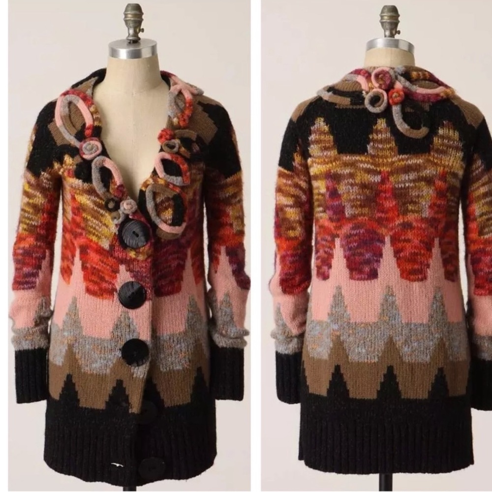 Anthro Sleeping On Snow Loops & Angles Sweater
